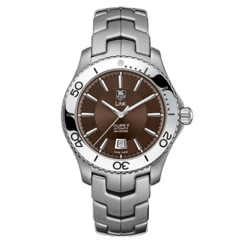 TAG Heuer Link Calibre 5 Stainless Steel / Brown
